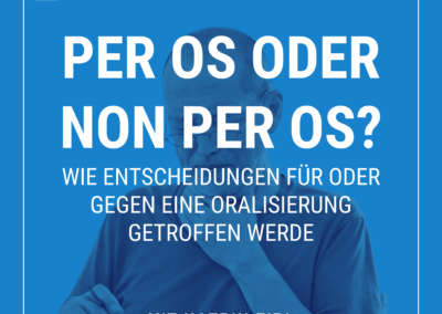 Live Online-Fortbildung: „Per os oder non per os? – Wie Entscheidungen für oder gegen eine Oralisierung getroffen werden“ – am 27.01.25 mit Katrin Eibl